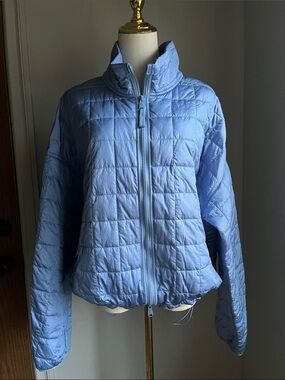 FP Movement by Free People Light Blue Quilted Puffer Jacket - Size XL